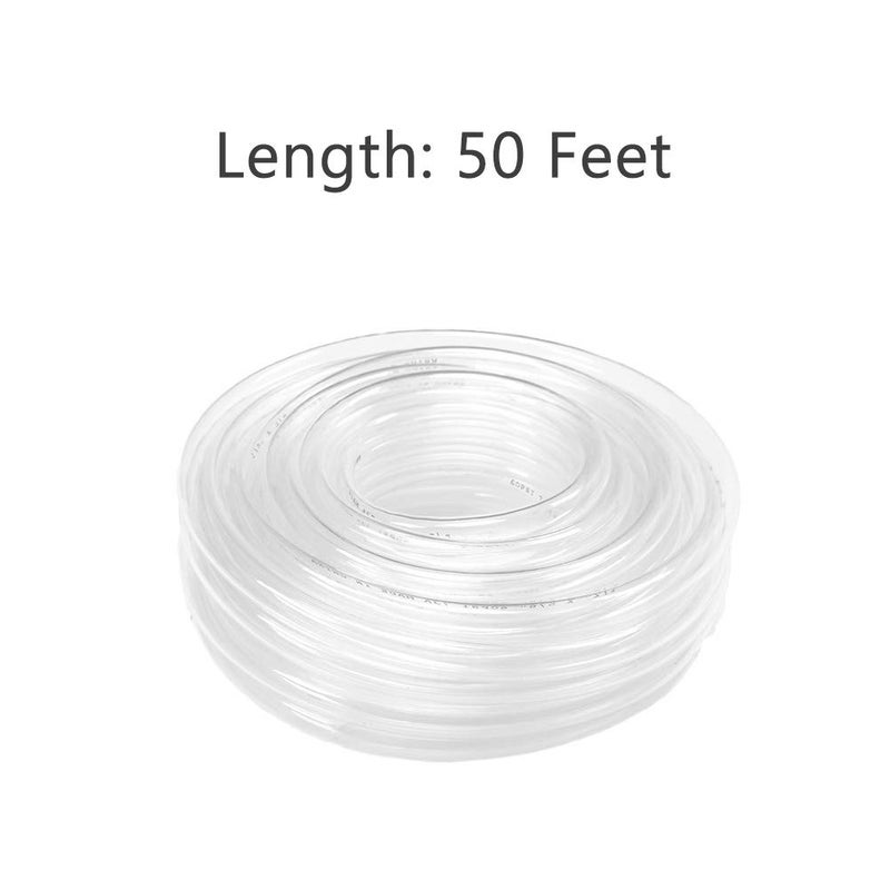 Eastrans 50ft x 5/8" ID Clear Vinyl Tubing, Flexible Hybrid PVC Tubing Hose, Lightweight Plastic Tube UV Chemical Resistant Vinyl Hose, BPA Free and Non Toxic - Image 5